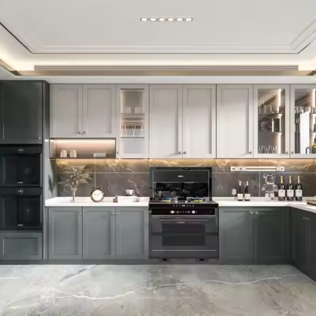 Modern Kitchen Cabinet with Island Furniture Design