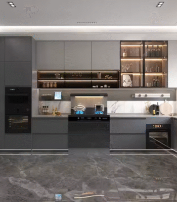 Modern Luxury Home Kitchen Cabinets - High Gloss Lacquer Painting Cupboard