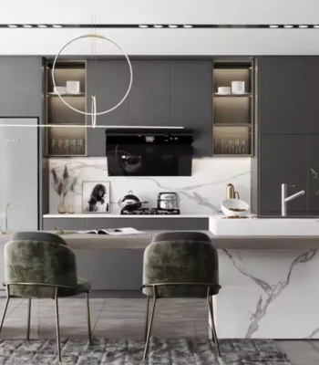 Modern Luxury Home Kitchen Cabinets - MDF Acrylic Durable