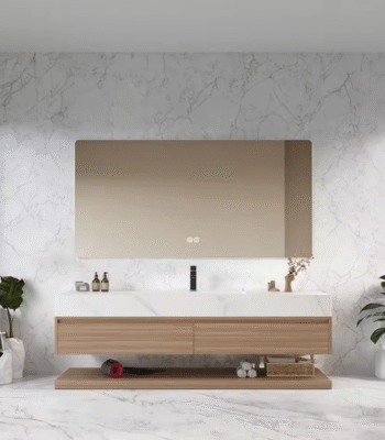 Modern Wall-Mounted Bathroom Vanity Set