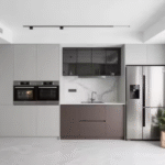 Modern Wooden Plywood Melamine Modular Kitchen Cabinet