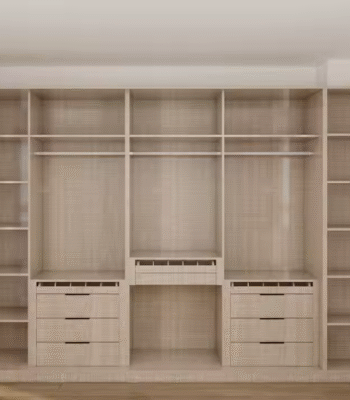 Sliding Door Wardrobe with Wooden Accents ARL-SP2506003