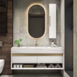 Villa Project Large White Modern Bathroom Furniture Design