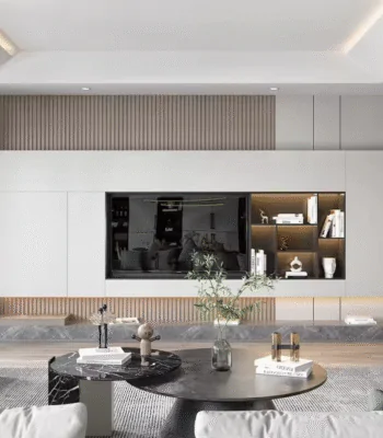 Wall TV Cabinet Designs Modern Wooden Wall Unit for Living Room & Bedroom