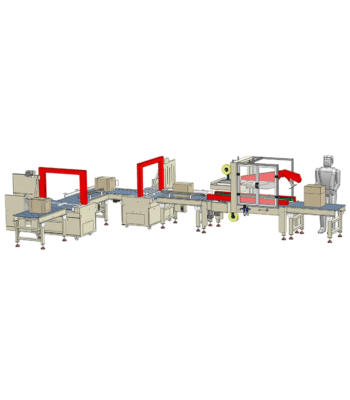 Auto. Case Sealing & Strapping Line ARL-APL-CSS03