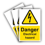 High Voltage Electrical Hazard Sign