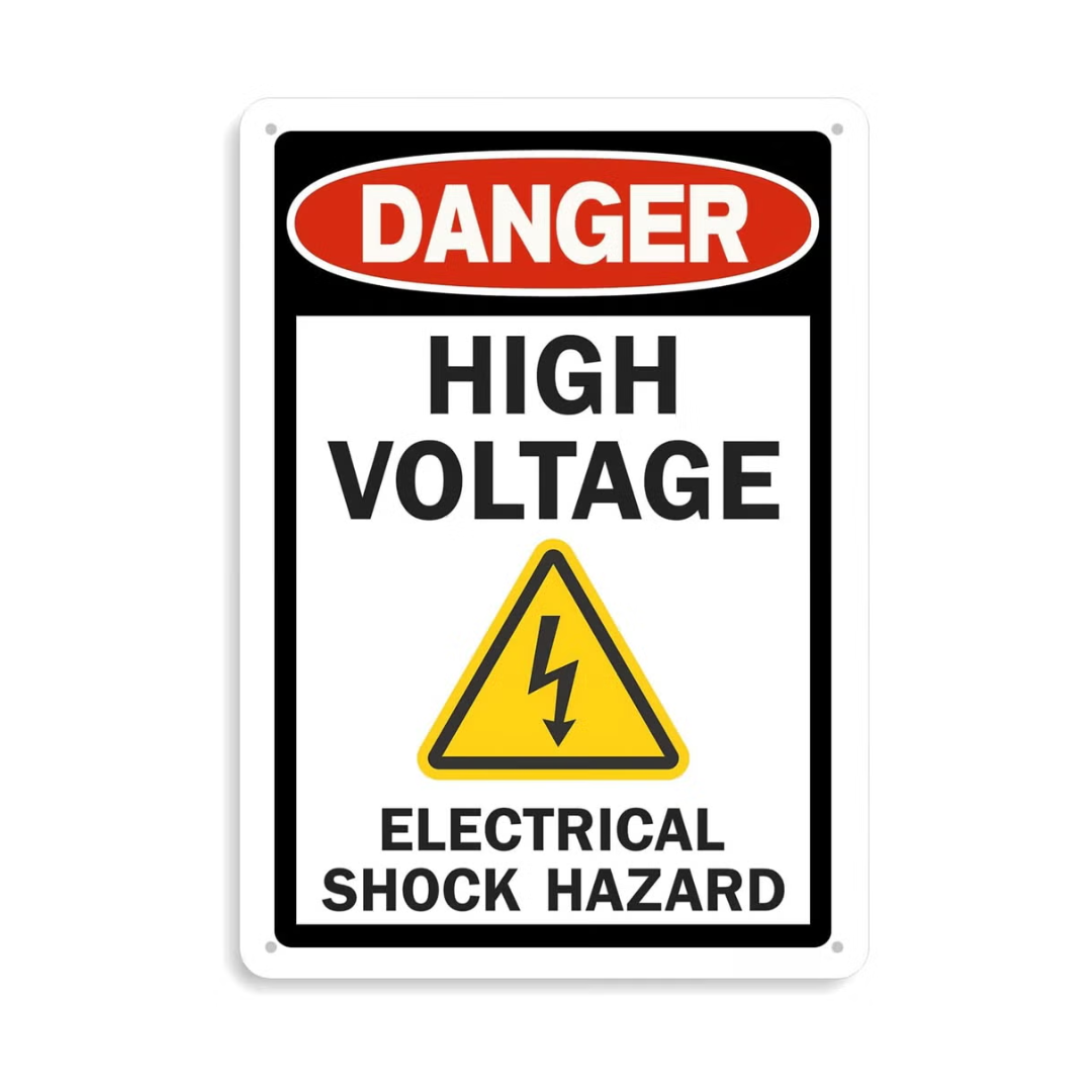 High Voltage Electrical Shock Hazard Sign ARL-DHV-A