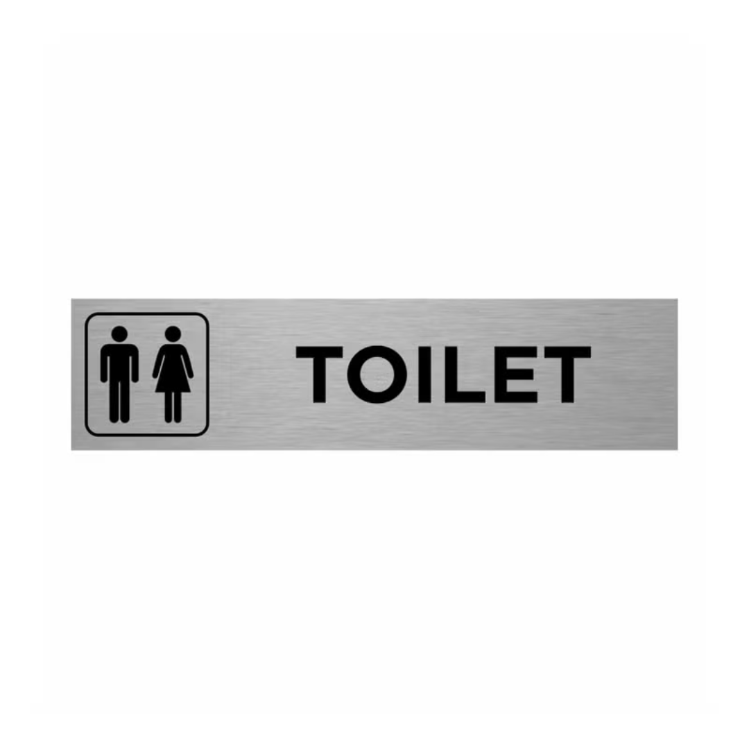 Folks Symbol Toilet Aluminum Sign