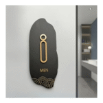 Modern Acrylic Restroom Signage