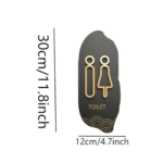 Modern Acrylic Restroom Signage