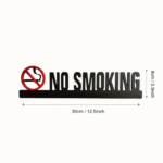 No Smoking Acrylic Hollow Out Prompt Sign