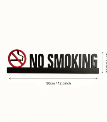 No Smoking Acrylic Hollow Out Prompt Sign
