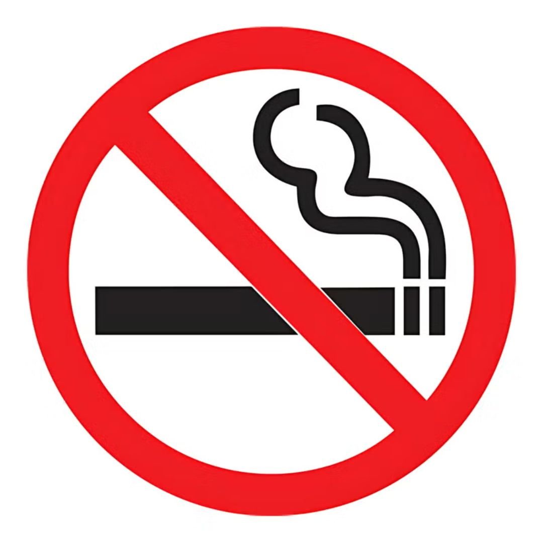 No Smoking Logo Vinyl Sticker ARL-NSLS