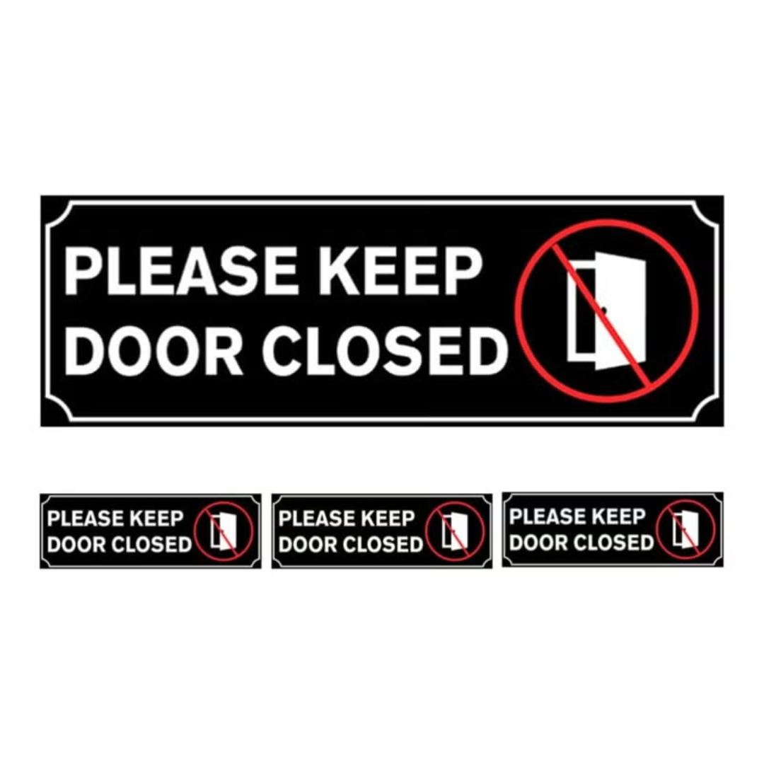 Please Keep Door Closed Stickers ARL-PKDC