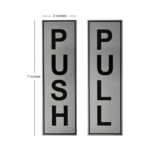 Push & Pull Sign Stickers