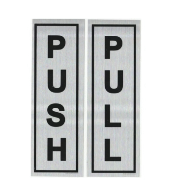 Push & Pull Sign Stickers