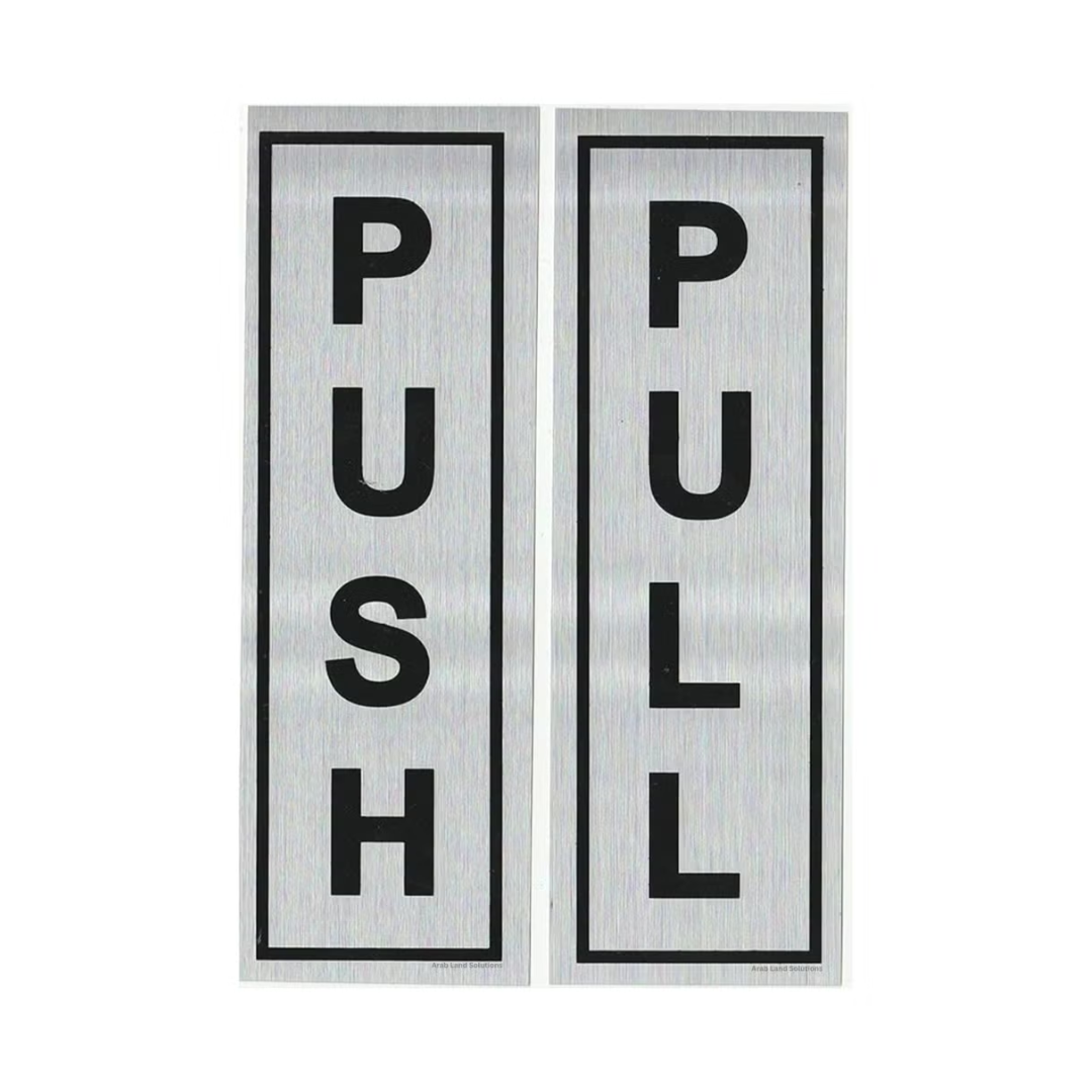 Push & Pull Sign Stickers