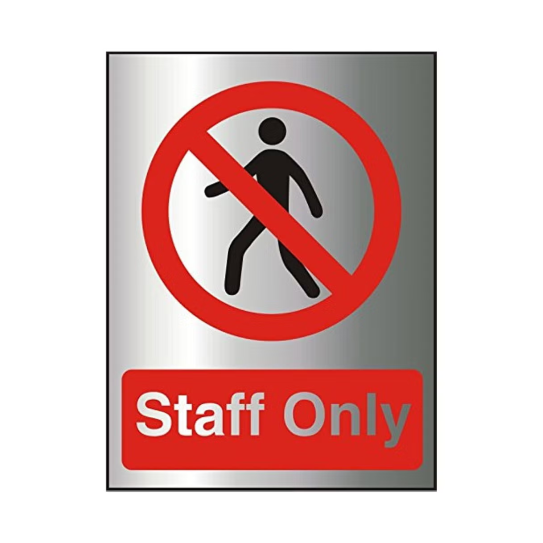 Staff Only Sign ARL-SOS-A-A