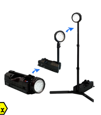 Ex Mobile Light - High Brightness, Long Duration, Adjustable Pole | Model: ARL-EX-FL-6117
