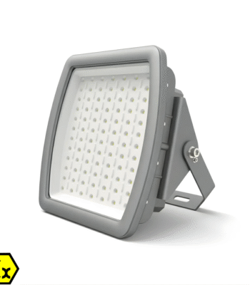 LED Explosion Proof Flood Light - High Lumen, Curved Fin Design