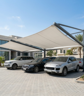 Car Parking Shade 750 GSM PVC Waterproof and fire-rated _ Installation & Supply (3) Premium HDPE Parking Shade ARL-325