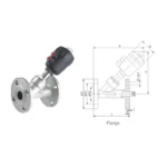 Angel seat position valve