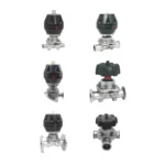 Bottom pneumatic diaphragm valve