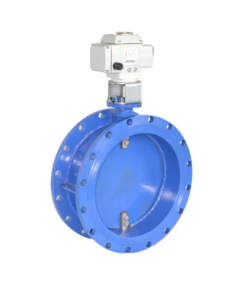 Damping electric butterfly valve
