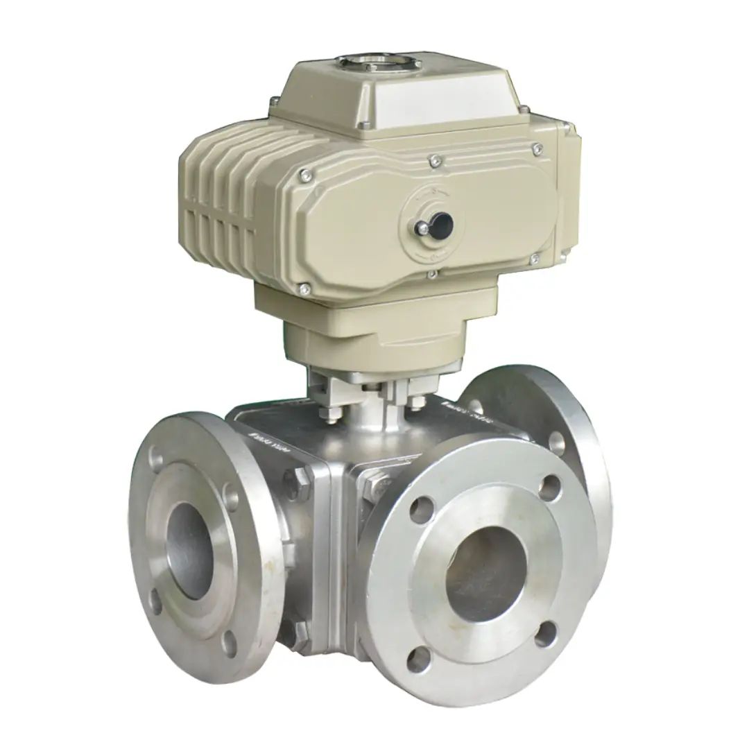 Electric 3 Way Ball Valve