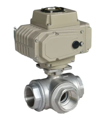 Electric 3-Way Thread Ball Valve