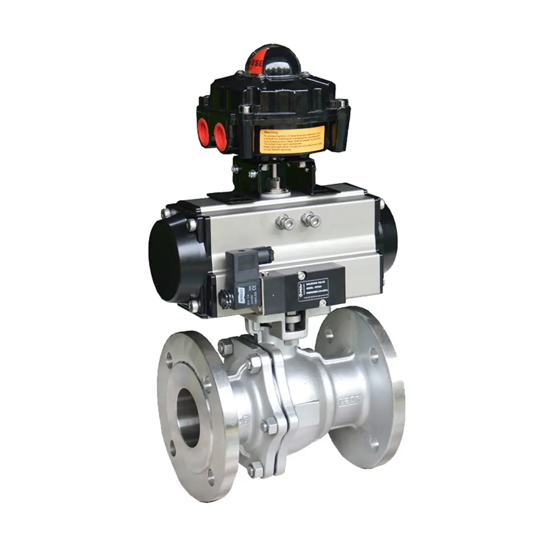 Flange pneumatic ball valve