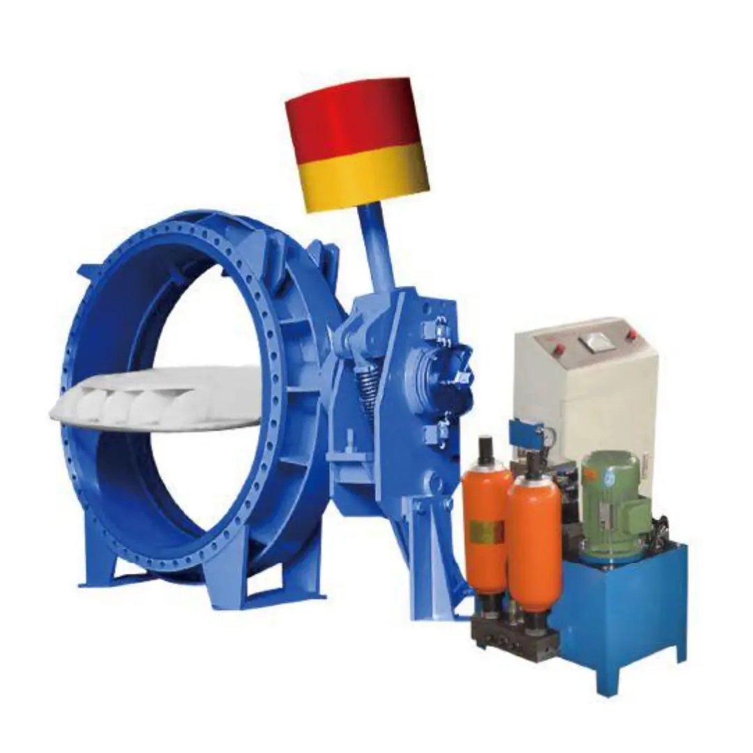 Hydraulic Counterweight Butterfly Valve Hydraulic Counterweight Butterfly Valve