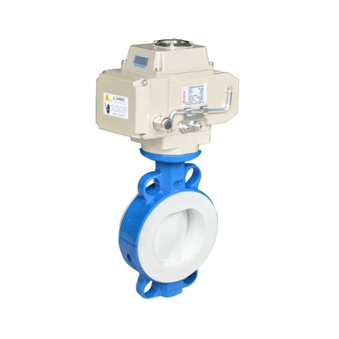 Motorized PTFE Lined Butterfly Valve