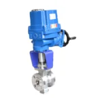 Motorized V type ball valve