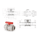 PVC pneumatic ball valve
