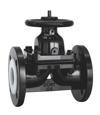 Pfa lined manual diaphragm valve