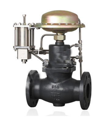 Pilot-operated pressure regulator After-valve control