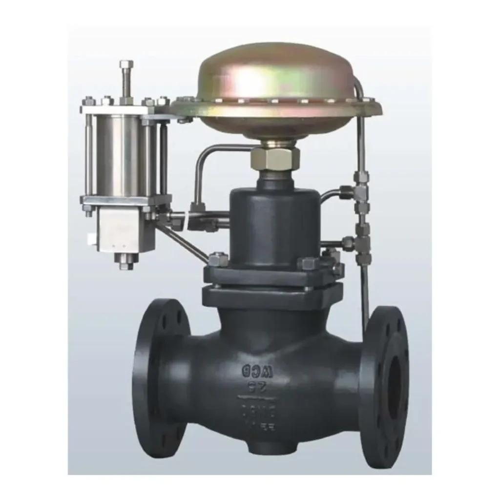 Pilot-operated pressure regulator valve Before-valve control