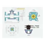 Pneumatic 3 Way Flange Ball Valve