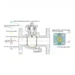 Pneumatic 3pc Ball Valve