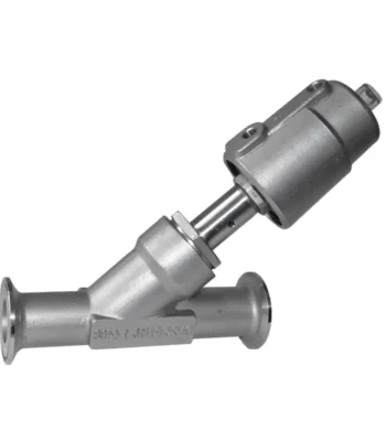 Pneumatic Angel Seat Valve Stainless Steel Cylinder
