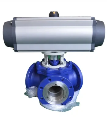 Pneumatic Y type 120 Ball Valve