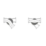 Pneumatic Y type 135 Ball Valve