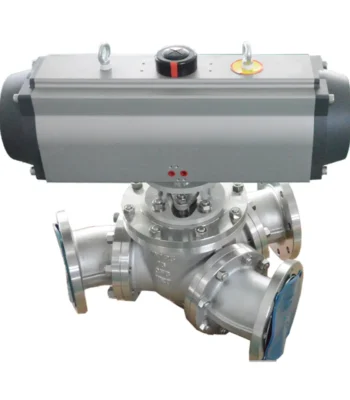 Pneumatic Y type 135 Ball Valve