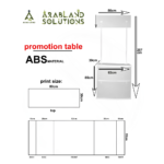 Promotion Counter Table & Roll Up Banners With Custom Branding