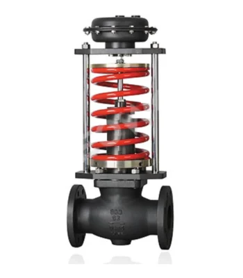 Self-operated after-valve pressure regulator valve