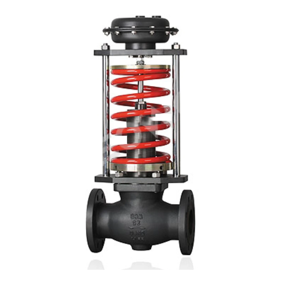 Self-operated after-valve pressure regulator valve
