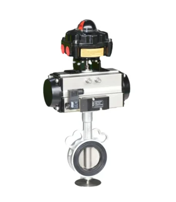 Stainless Steel Pneumatic Butterfly Valve