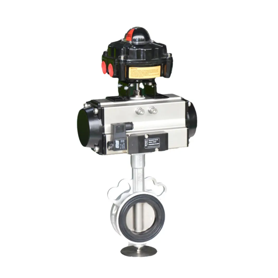 Stainless Steel Pneumatic Butterfly Valve