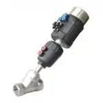 Thread Pneumatic Angle Seat Valve 4-20mA